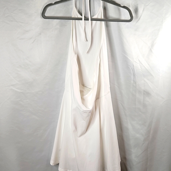ATM Anthony Thomas Melillo Cotton Halter Tennis Dress w/Shorts White Size Large - Picture 9 of 9